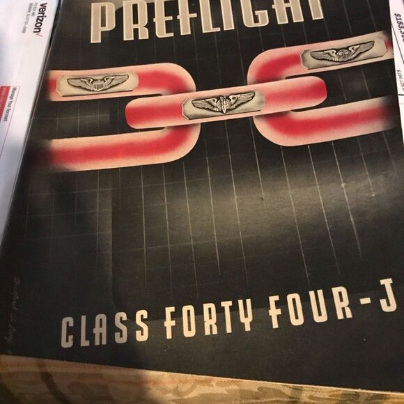 Ephemera WW II Preflight class 44-J Maxwell Field Army Pilot - Picture 1 of 5